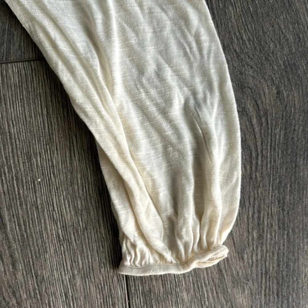 NWT Free People Top Cream colored eyelet softgirl Romantic size Medium